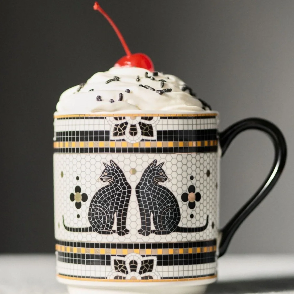 Anthropologie Black and White Halloween Dinnerware Collection